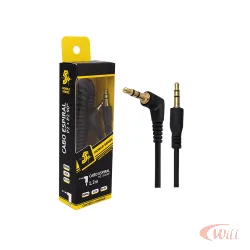 Cabo P2 x P2 ST Espiral 90 Graus