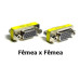Emenda Db15 Vga Femea x Femea