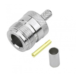 Conector N Femea para Crimpar RG59