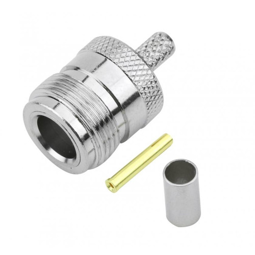 Conector N Femea para Crimpar RG59