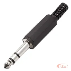 Plug P10 Stereo Plastico