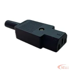 Plug AC Tomada de Força Tripolar Femea Iec320 C13