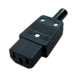 Plug AC Tomada de Força Tripolar Femea Iec320 C13