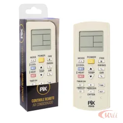 Controle Remoto Ar Condicionado Compatível Universal 026-9989