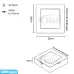 Painel LED Sobrepor 18w 3000k Cristallux Painel LED Sobrepor 18w 3000k Cristallux