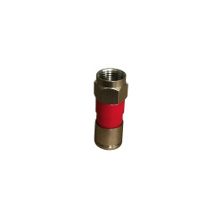 Conector F RG59 Compressão Vermelho Arj