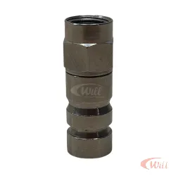 Conector F RG06 Compressão Metal PPC