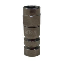 Conector F RG06 Compressão Metal PPC
