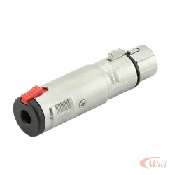 Adaptador Cannon F Para J10 Mono/stereo com Trava