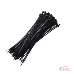 Abraçadeira Nylon 3x100mm Preto