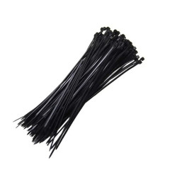 Abraçadeira Nylon 3x100mm Preto