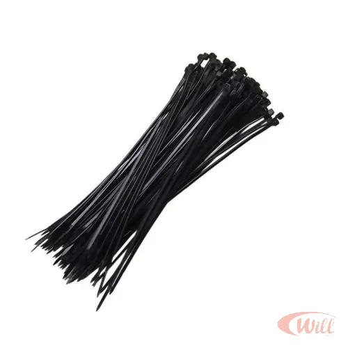 Abraçadeira Nylon 3x100mm Preto