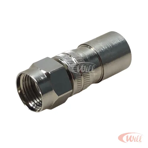 Conector F RG06 Compressão Gilbert Conector F RG06 Compressão Gilbert