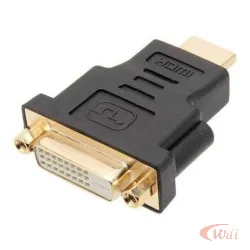 Adaptador DVI-D 24+5 Femea para Hdmi Macho Chip Sce