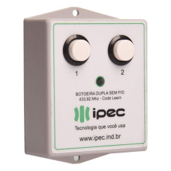 Botoeira Dupla Sem Fio BOT-02/RF IPEC