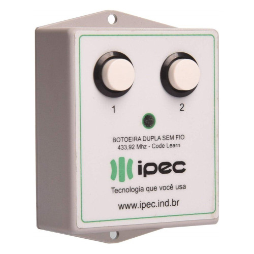 Botoeira Dupla Sem Fio BOT-02/RF IPEC Botoeira Dupla Sem Fio BOT-02/RF IPEC