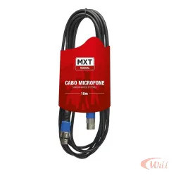 Cabo Microfone Cannon M + Cannon F 6.0mm 10 Metros Mxt