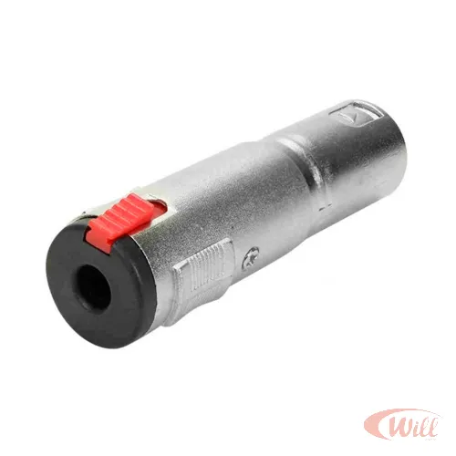 Adaptador Cannon M Para J10 Mono Estereo com Trava Adaptador Cannon M Para J10 Mono Estereo com Trava
