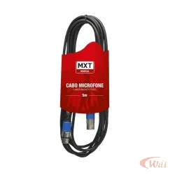 Cabo Microfone Cannon M + Cannon F 6.0mm 5 Metros Mxt
