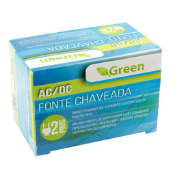 Fonte 5v 2A Plug 2,5mm x 0,7mm Green