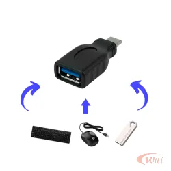 Adaptador Otg Tipo C 3.1 para Usb Femea