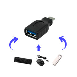 Adaptador Otg Tipo C 3.1 para Usb Femea