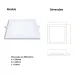 Painel LED Pop Embutir Quadrado 3000k 18w Avant