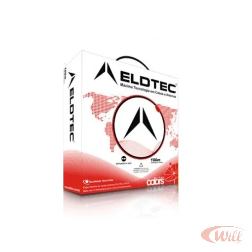 Cabo Coaxial RG59 67% 100 Metros Eldtec Cabo Coaxial RG59 67% 100 Metros Eldtec