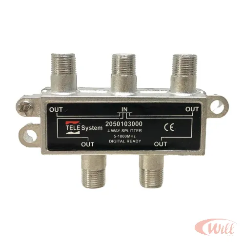 Divisor de Sinal 4 Saidas Baixa Telesystem Divisor de Sinal 4 Saidas Baixa Telesystem