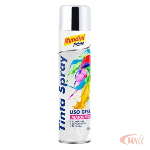 Tinta Spray 400ml Cromada Mundial Tinta Spray 400ml Cromada Mundial