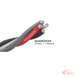 Cabo Multiplex Quadruplex 10,00mm Ni Xlpe Metro Megatron