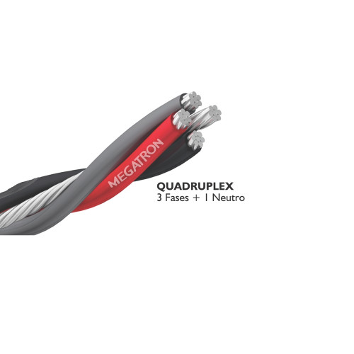 Cabo Multiplex Quadruplex 10,00mm Ni Xlpe Metro Megatron Cabo Multiplex Quadruplex 10,00mm Ni Xlpe Metro Megatron