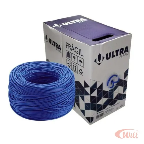 Cabo CFTV 4 Pares x 0,5 Azul Metro Ultra Alarm Cabo CFTV 4 Pares x 0,5 Azul Metro Ultra Alarm