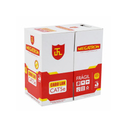 Cabo Lan Utp Cat.5e Branco 305 Metros Megatron