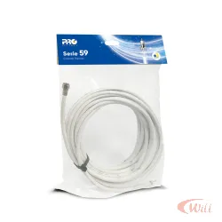 Kit Cabo Coaxial Rg59 67% 35 Metros Proeletronic