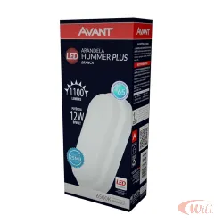 Arandela de Sobrepor LED Hummer EVO 12W 6500K Branca Avant