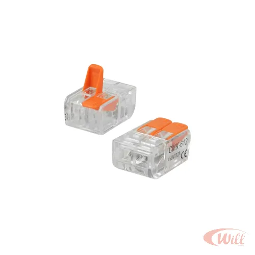 Conector Emenda Terminal 2 Polos Pacote 06 Unidades