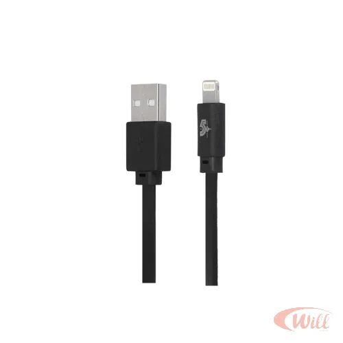 Cabo Lightning + Usb A Macho 1,2 Metros Preto