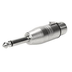 Adaptador Plug P10 Mono para Cannon Femea Metalico