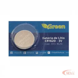 Bateria de Lítio CR1620 3V Manganes Green