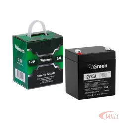 Bateria Selada 12V 5A Green