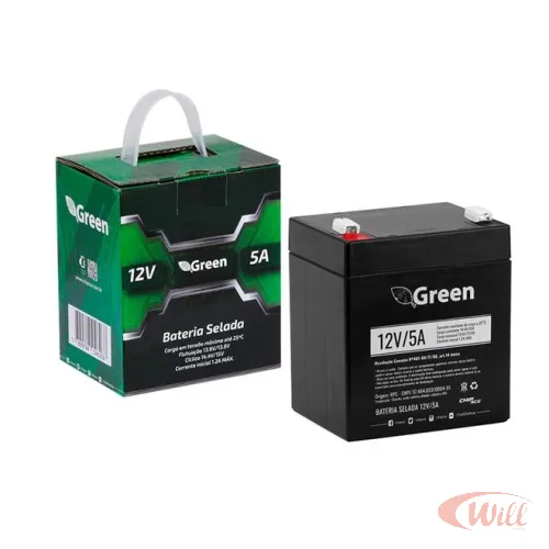 Bateria Selada 12V 5A Green