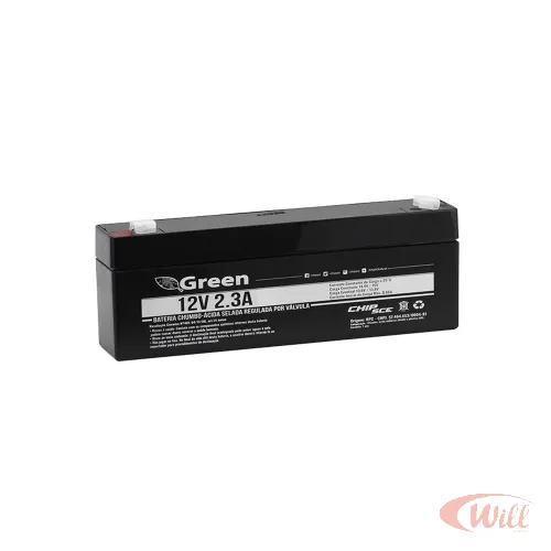 Bateria Selada 12V 2.3A Green Bateria Selada 12V 2.3A Green