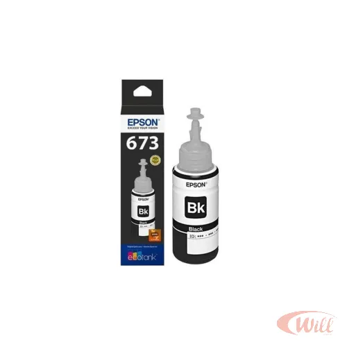 Refil Tinta Epson Preto T673120al Refil Tinta Epson Preto T673120al