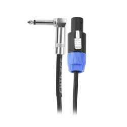 Cabo P10 Mono 90 Graus + Speakon Macho 10 Metros Performance Sound