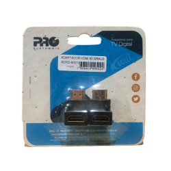 Adaptador Hdmi 90 Graus Blister 2 Unidades Proeletronic