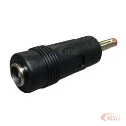 Plugue Adaptador P4 2.1x5.5mm Femea 1.35x3.5mm Macho MXT