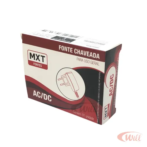 Fonte 5v 1A P4 C+ 2.1 X 5.5mm MXT Fonte 5v 1A P4 C+ 2.1 X 5.5mm MXT