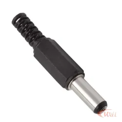 Plug P4 2.1 X 5.5 X 13mm Plastico Niquel MXT