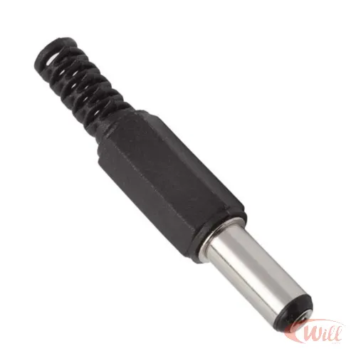 Plug P4 2.1 X 5.5 X 13mm Plastico Niquel MXT Plug P4 2.1 X 5.5 X 13mm Plastico Niquel MXT